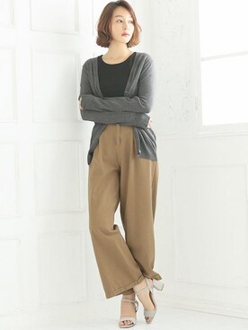 「Ninarobe（ニーナローブ）のアイテム」を使った、Retica(レティカ)さん（レディース・163cm）の夏コーディネート