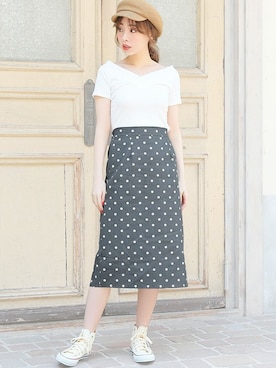 「Ninarobe（ニーナローブ）のアイテム」を使った、Retica(レティカ)さん（レディース・160cm）の夏コーディネート