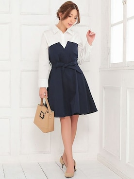 「Ninarobe（ニーナローブ）のアイテム」を使った、Retica(レティカ)さん（レディース・158cm）の冬コーディネート