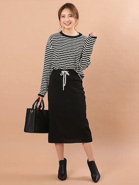 「アイテム（アンサンブル）」を使った、Retica(レティカ)さん（レディース・161cm）の冬コーディネート