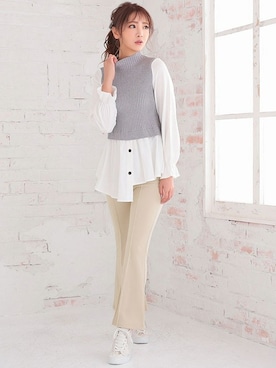 「Ninarobe（ニーナローブ）のアイテム」を使った、Retica(レティカ)さん（レディース・161cm）の冬コーディネート