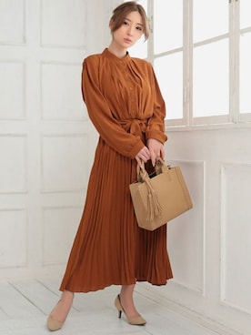 「Ninarobe（ニーナローブ）のアイテム」を使った、Retica(レティカ)さん（レディース・158cm）の春コーディネート