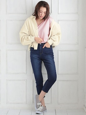 「Ninarobe（ニーナローブ）のアイテム」を使った、Retica(レティカ)さん（レディース・173cm）の秋コーディネート