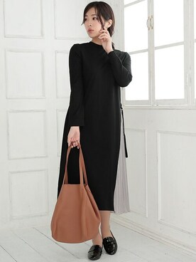 「Ninarobe（ニーナローブ）のアイテム」を使った、Retica(レティカ)さん（レディース・165cm）の秋コーディネート