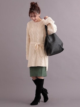 「ロング丈」｜Retica(レティカ)さん（レディース・161cm）の秋コーディネート