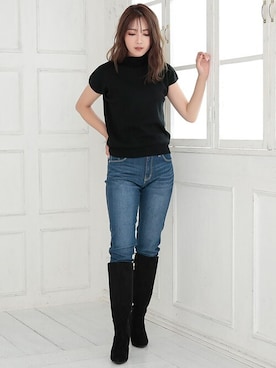 「Ninarobe（ニーナローブ）のアイテム」を使った、Retica(レティカ)さん（レディース・161cm）の秋コーディネート