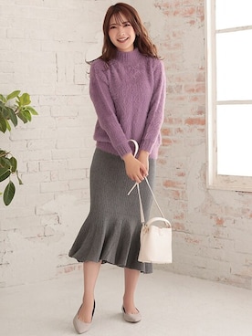 「Ninarobe（ニーナローブ）のアイテム」を使った、Retica(レティカ)さん（レディース・161cm）の秋コーディネート