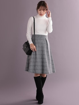 「Ninarobe（ニーナローブ）のアイテム」を使った、Retica(レティカ)さん（レディース・163cm）の秋コーディネート
