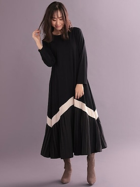 「Ninarobe（ニーナローブ）のアイテム」を使った、Retica(レティカ)さん（レディース・162cm）の秋コーディネート