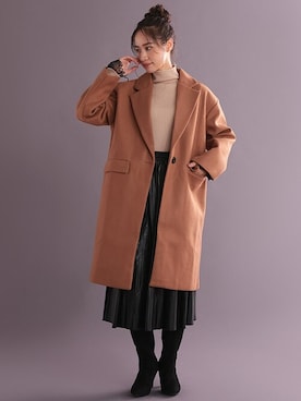 「Ninarobe（ニーナローブ）のアイテム」を使った、Retica(レティカ)さん（レディース・162cm）の秋コーディネート