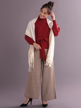 「Ninarobe（ニーナローブ）のアイテム」を使った、Retica(レティカ)さん（レディース・162cm）の秋コーディネート