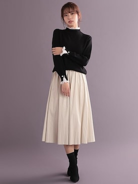 「Ninarobe（ニーナローブ）のアイテム」を使った、Retica(レティカ)さん（レディース・163cm）の秋コーディネート