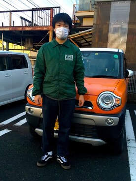 「VANS（バンズ）のアイテム（その他トップス）」を使った、Y Adaさん（メンズ・175cm）の春コーディネート