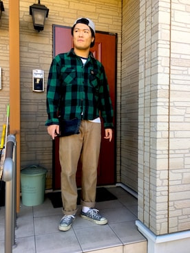 「Carhartt（カーハート）のアイテム（その他）」を使った、Y Adaさん（メンズ・175cm）の春コーディネート