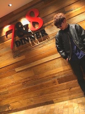 「Jordan」｜「アイテム（ブルゾン）」を使った、ヘチマさん（メンズ・176cm）の春コーディネート