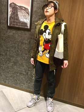 「CABANE de ZUCCa（カバンドズッカ）のアイテム（バッグ）」を使った、チーズさん（メンズ・163cm）の春コーディネート