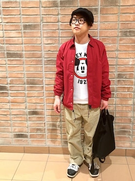 「JOURNAL STANDARD（ジャーナルスタンダード）のアイテム（ナイロンジャケット）」を使った、チーズさん（メンズ・163cm）の春コーディネート