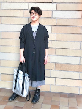 「CABANE de ZUCCa（カバンドズッカ）のアイテム（バッグ）」を使った、チーズさん（メンズ・163cm）の秋コーディネート
