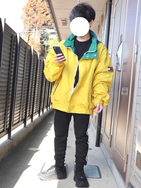 「レイヤードstyle」｜「アイテム（マウンテンパーカー）」を使った、すっちょさん（メンズ・157cm）の冬コーディネート