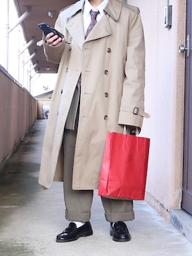 「アイテム（フォーマルスーツ/小物）」を使った、すっちょさん（メンズ・157cm・20代）の冬コーディネート
