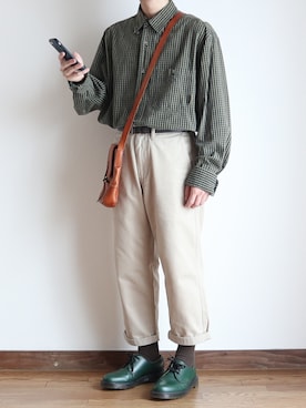 「UNIQLO（ユニクロ）の50色ソックス（消臭機能付き）（ソックス/靴下）」を使った、すっちょさん（メンズ・157cm）の夏コーディネート