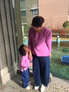 「A part by（アパートバイ）のアイテム」を使った、kumingさん（キッズ・110cm）の冬コーディネート