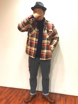 「エイプ」｜「アイテム（ジャケット/アウター）」を使った、vashiさん（メンズ・181cm）の冬コーディネート