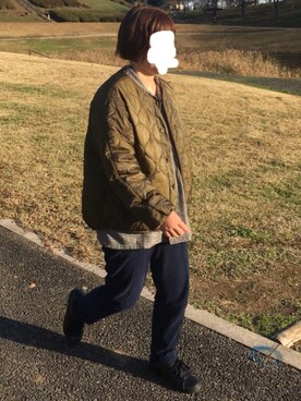 「アイテム（ブルゾン）」を使った、MAGOさん（レディース・156cm・30代）の冬コーディネート