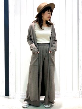 「BAYFLOW(BAYFLOW)」｜「アイテム（その他アウター）」を使った、zooさん（レディース・153cm）の秋コーディネート