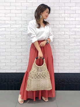 「BAYFLOW（ベイフロー）のアイテム」を使った、zooさん（レディース・153cm）の春コーディネート