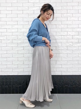 「ワッフル」｜「アイテム（アナログ腕時計）」を使った、zooさん（レディース・153cm）の春コーディネート