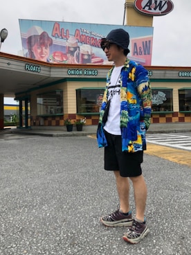 「gilet（ジレ）のアイテム」を使った、yosukeさん（メンズ・168cm）の春コーディネート