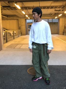 「R.M GANG（アールエムギャングレベルモダニストギャング）のアイテム」を使った、yosukeさん（メンズ・168cm）の秋コーディネート