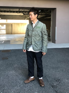 「ACANTHUS（アカンサス）のアイテム」を使った、yosukeさん（メンズ・168cm）の秋コーディネート