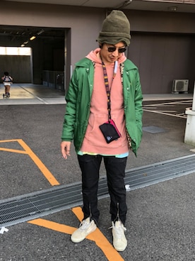 「YSTRDY's TMRRW（イエスタデイズトゥモロー）のアイテム（パンツ）」を使った、yosukeさん（メンズ・168cm）の春コーディネート