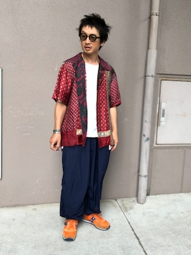 「ink（インク）のアイテム」を使った、yosukeさん（メンズ・168cm）の夏コーディネート