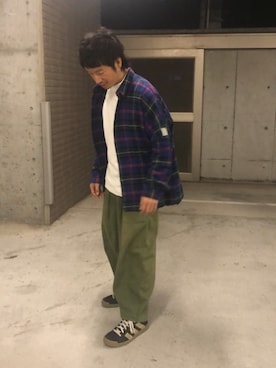 「ESSAY（エッセイ）のアイテム（トップス）」を使った、yosukeさん（メンズ・168cm）の秋コーディネート