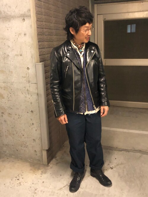 yosuke｜Name.のライダースジャケットを使ったコーディネート   WEAR