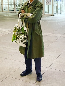 「amachi.（アマチ）のアイテム」を使った、さきもりさん（メンズ・173cm）の冬コーディネート