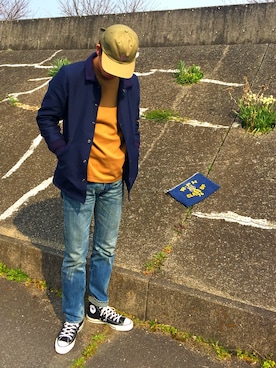 「Jackman（ジャックマン）のアイテム（ジャケット/アウター）」を使った、tatsumiさん（メンズ・179cm）の春コーディネート