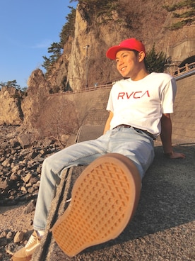 「TCSS（ティーシーエスエス）のアイテム（パンツ）」を使った、Yudai Inoiさん（メンズ・169cm）の夏コーディネート