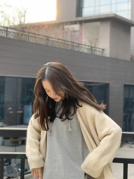 「秋冬」｜「アイテム（アンサンブル）」を使った、可以吃的七七氏さん（レディース・166cm）の冬コーディネート