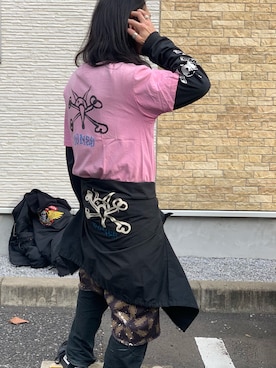 「POWELL PERALTA（パウエルペラルタ）のアイテム」を使った、土居大貴さん（メンズ・175cm）の冬コーディネート