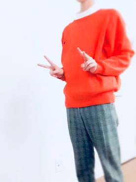 「アイテム（スラックス）」を使った、kanataさん（メンズ・176cm・10代）の秋コーディネート
