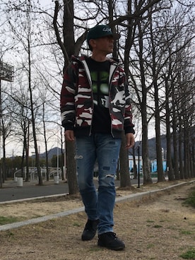 「ANOTHER（アナザー）のアイテム」を使った、エイジさん（メンズ・174cm）の春コーディネート