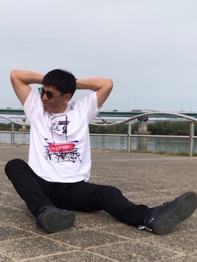 「ANOTHER（アナザー）のアイテム」を使った、エイジさん（メンズ・174cm）の春コーディネート