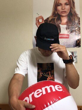 「Supreme （シュプリーム）のアイテム（その他）」を使った、エイジさん（メンズ・175cm）の夏コーディネート