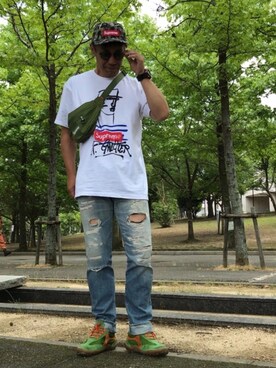 「Supreme （シュプリーム）のアイテム（その他）」を使った、エイジさん（メンズ・175cm）の夏コーディネート