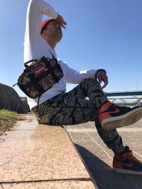 「ANDSUNS（アンドサンズ）のアイテム（パンツ）」を使った、エイジさん（メンズ・175cm）の秋コーディネート