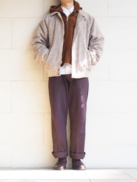 「Dickies（ディッキーズ）のアイテム（ブルゾン）」を使った、Nagomi-keさん（メンズ・171cm）の冬コーディネート